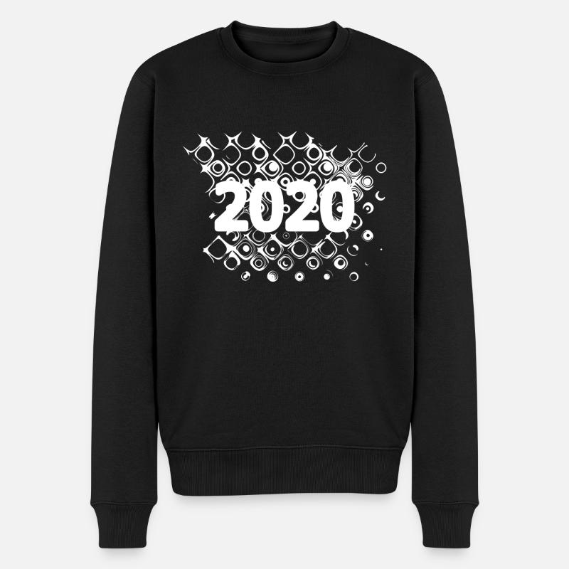 Bubbles 2020 - Männer Premium Bio Pullover - Schwarz