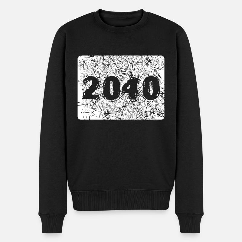 2040 2040 - Pull Premium bio Homme - noir