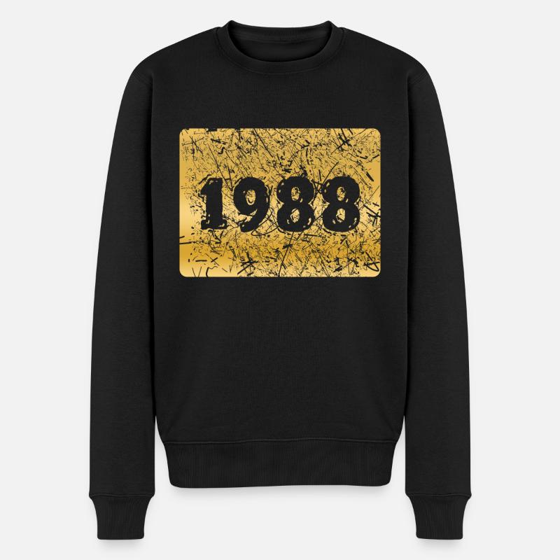 Numéro 1988 - Pull Premium bio Homme - noir