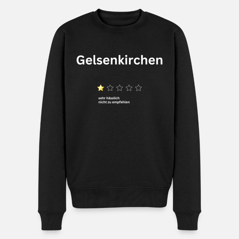 Gelsenkirchen 1star - Männer Premium Bio Pullover - Schwarz