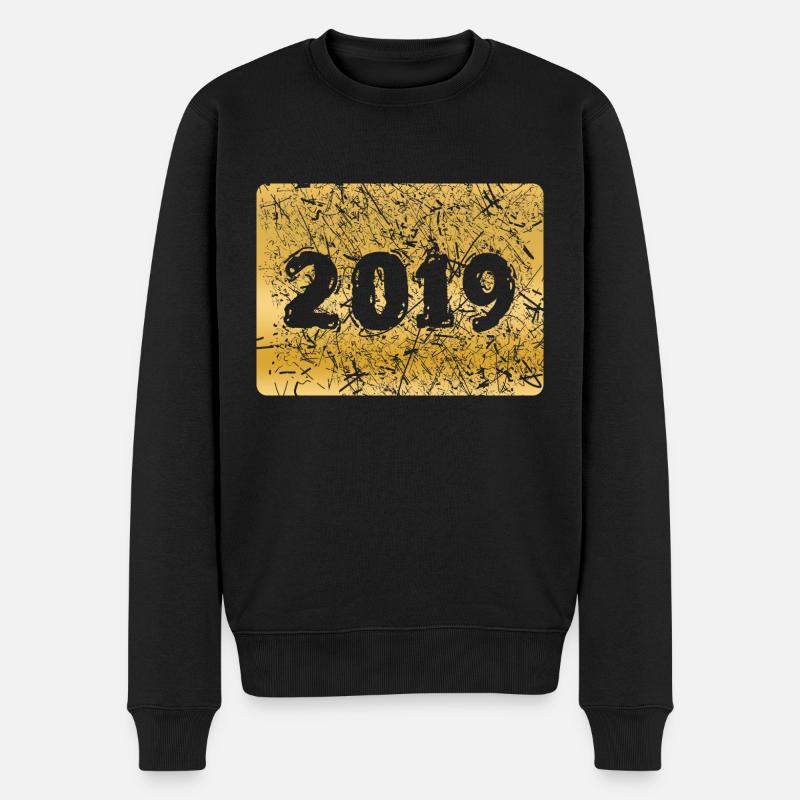 Numéro 2019 - Pull Premium bio Homme - noir