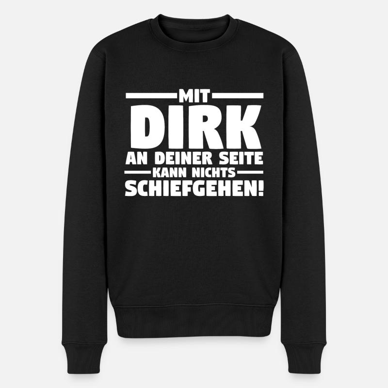 Prénom Dirk - Pull Premium bio Homme - noir