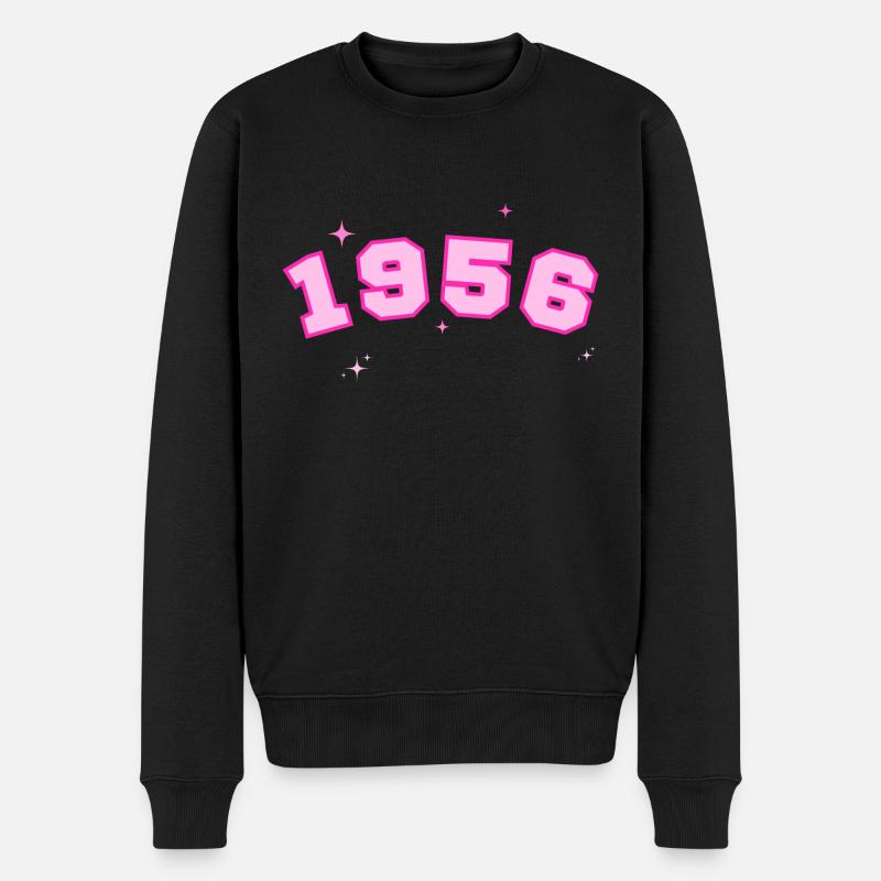 1956 rose étoile - Pull Premium bio Homme - noir