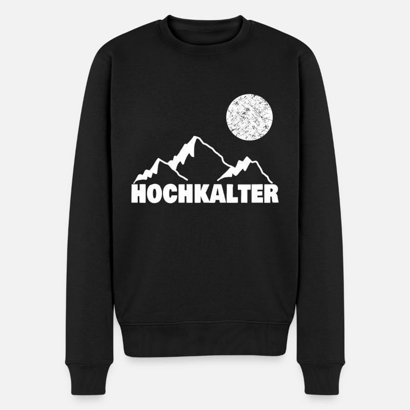 hochkalter - Männer Premium Bio Pullover - Schwarz