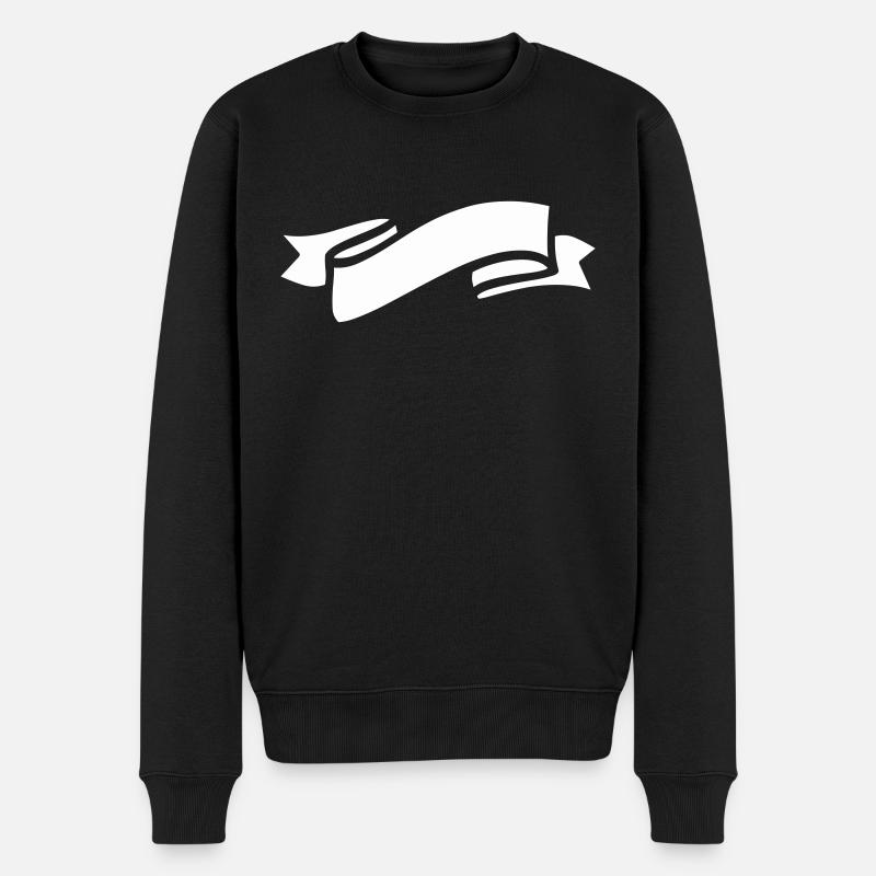 banderole - Männer Premium Bio Pullover - Schwarz
