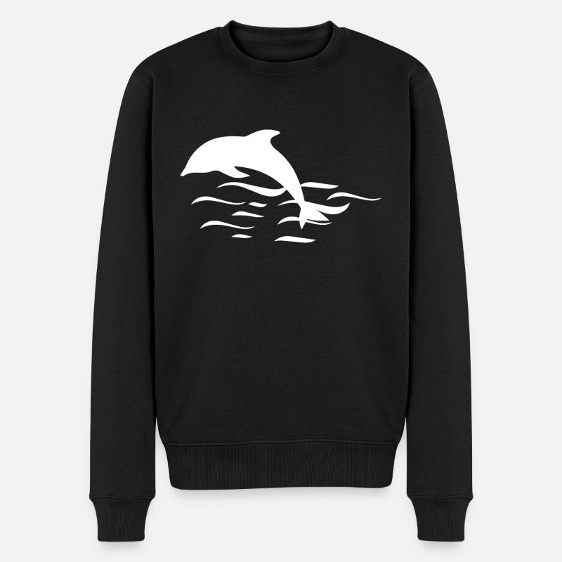Dauphins - Pull Premium bio Homme - noir