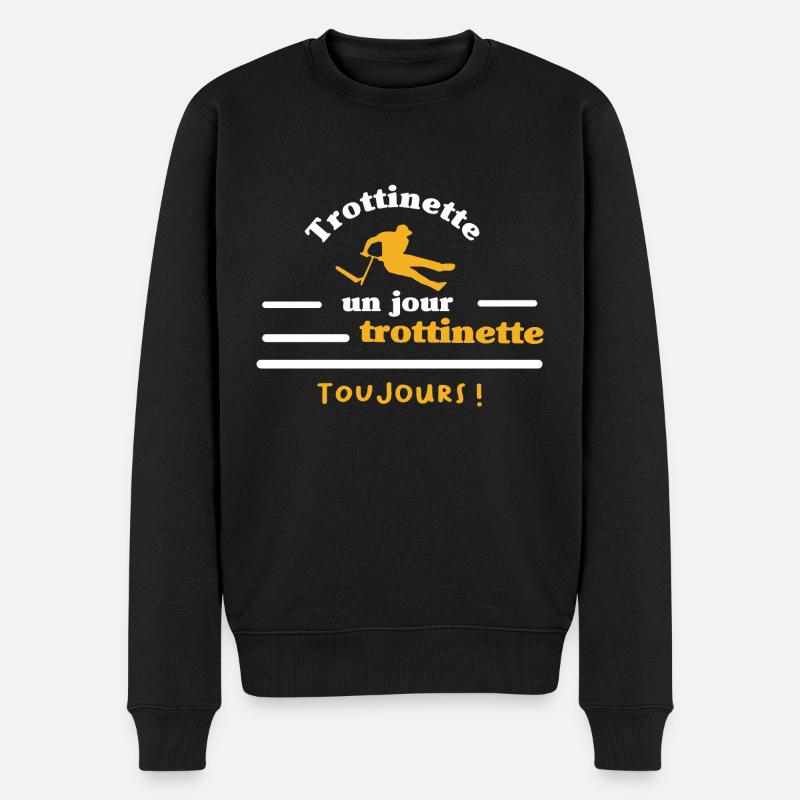Trottinette un jours trottinette toujours - Pull Premium bio Homme - noir