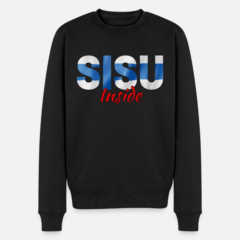 Sisu à l’intérieur - Pull Premium bio Homme - noir