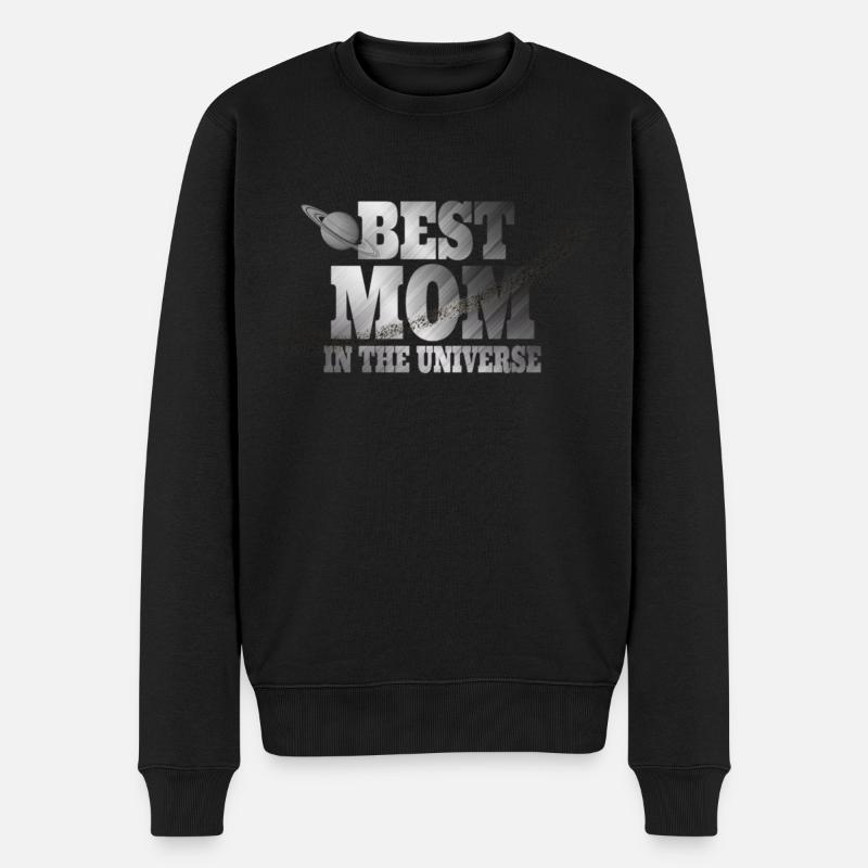 Beste Mutter in The Universe Mother es Day - Männer Premium Bio Pullover - Schwarz