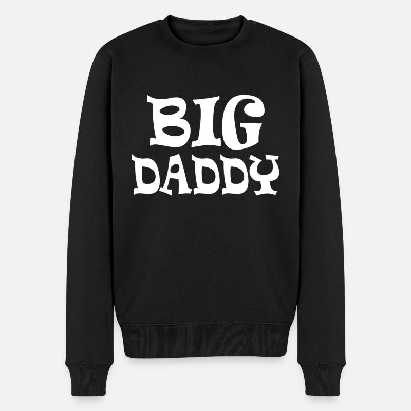 Big daddy - Männer Premium Bio Pullover - Schwarz