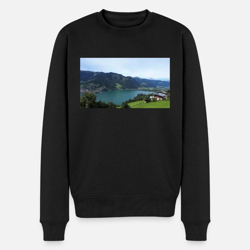 Zell am See - Männer Premium Bio Pullover - Schwarz