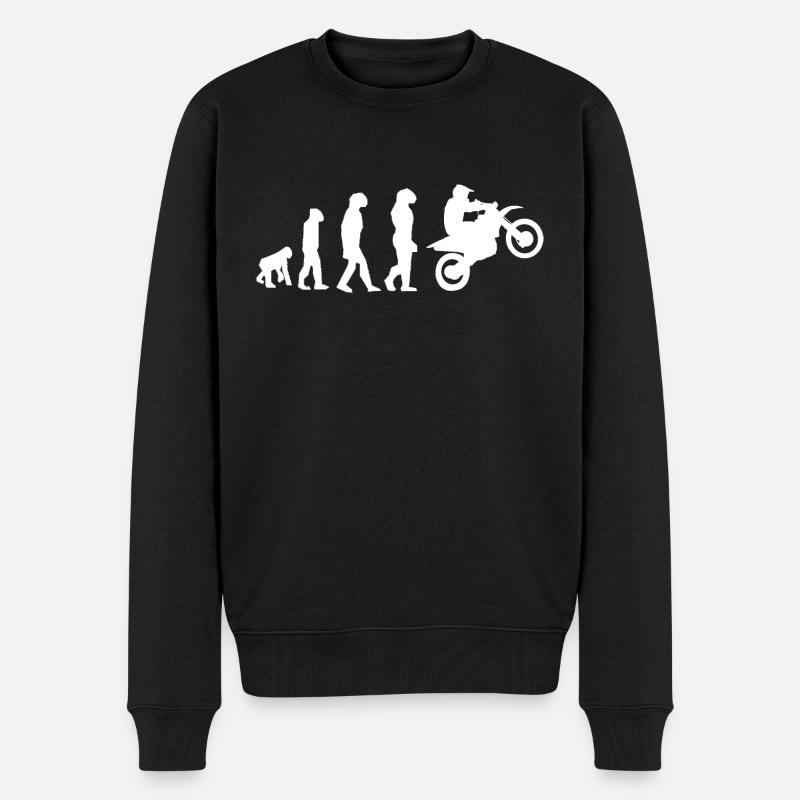 Motocross Evolution - Männer Premium Bio Pullover - Schwarz