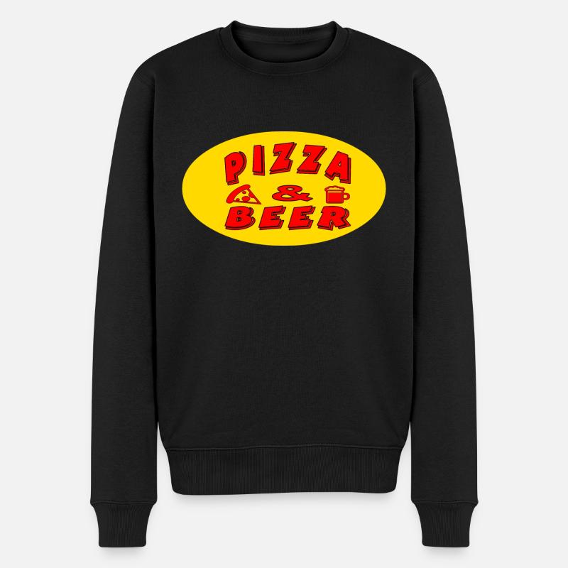 Pizza - Pull Premium bio Homme - noir