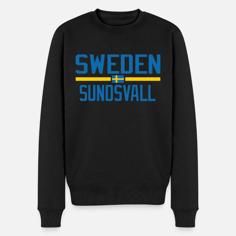 Suède Sundsvall - Pull Premium bio Homme - noir
