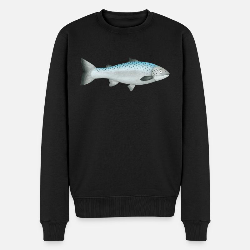 Saumon - Pull Premium bio Homme - noir