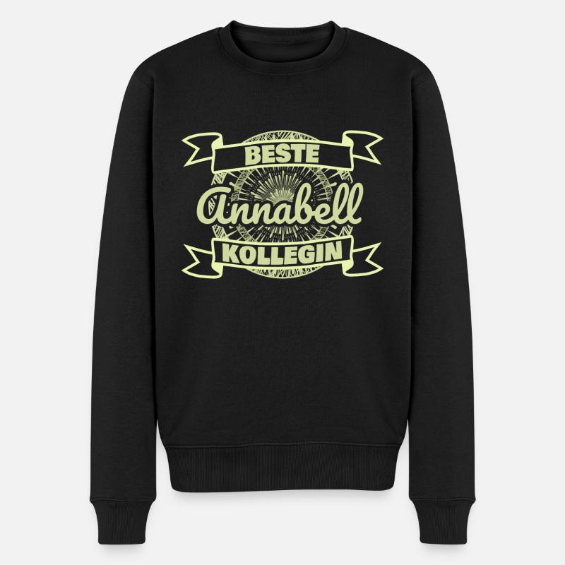 Kollegin Annabell - Männer Premium Bio Pullover - Schwarz