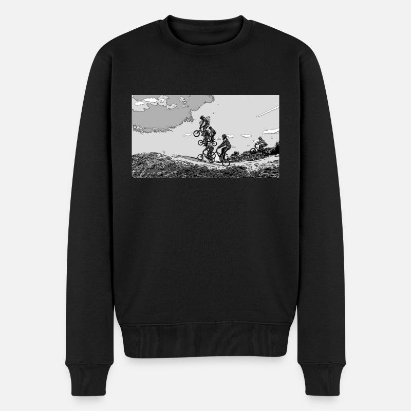 bmx - Pull Premium bio Homme - noir