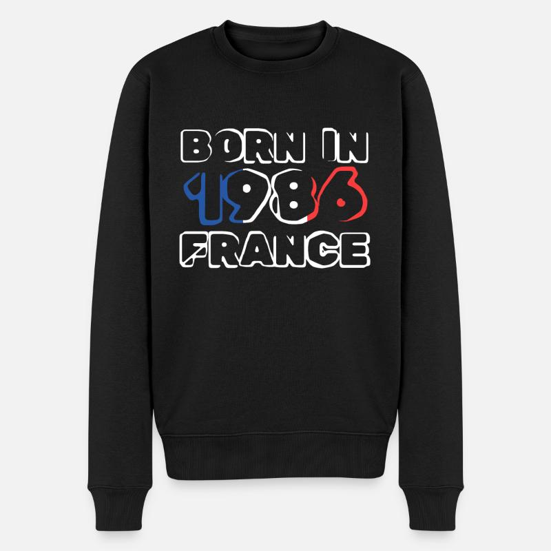 France 1986 - Pull Premium bio Homme - noir