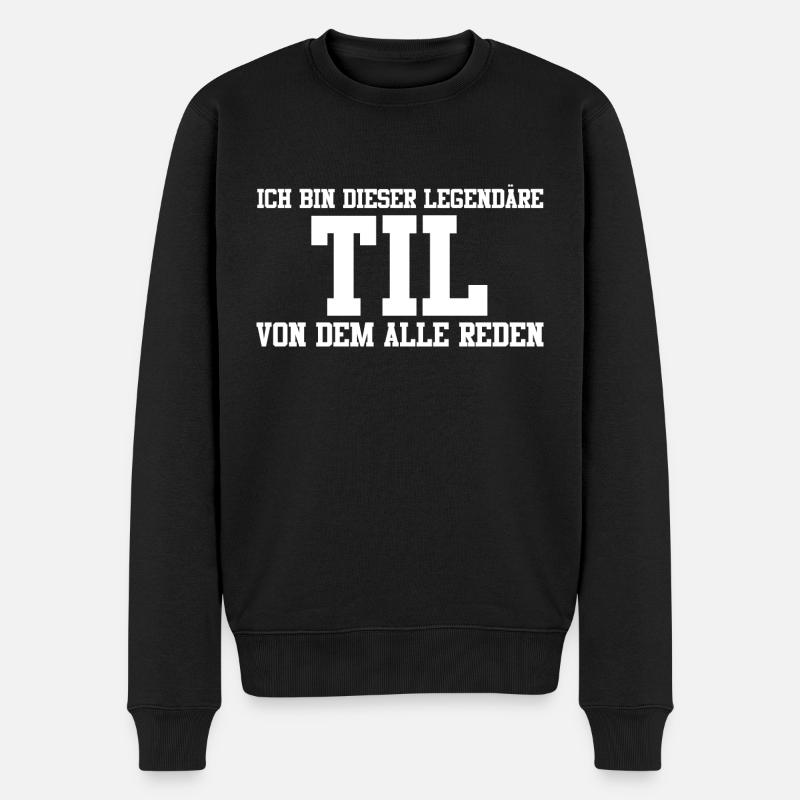 Til Name Design - Männer Premium Bio Pullover - Schwarz