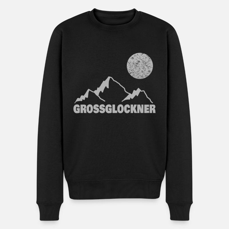 Klettern Grossglockner - Männer Premium Bio Pullover - Schwarz