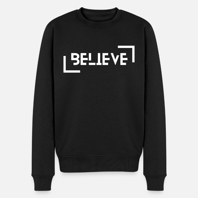 Believe - Pull Premium bio Homme - noir