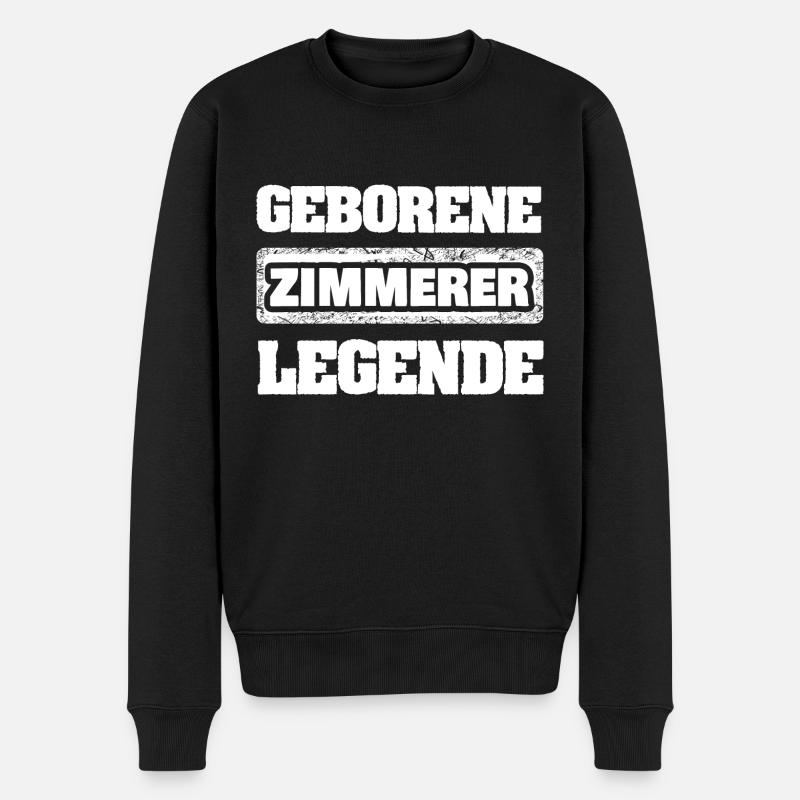 Carpentry as a profession - Men's Premium Organic Jumper - black
