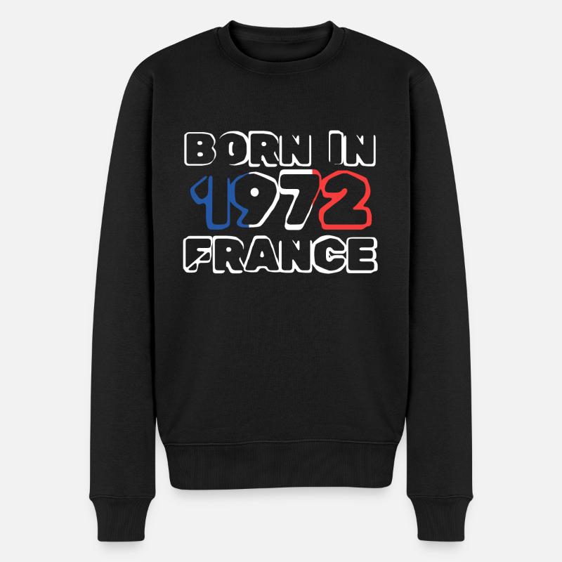 1972 - Männer Premium Bio Pullover - Schwarz