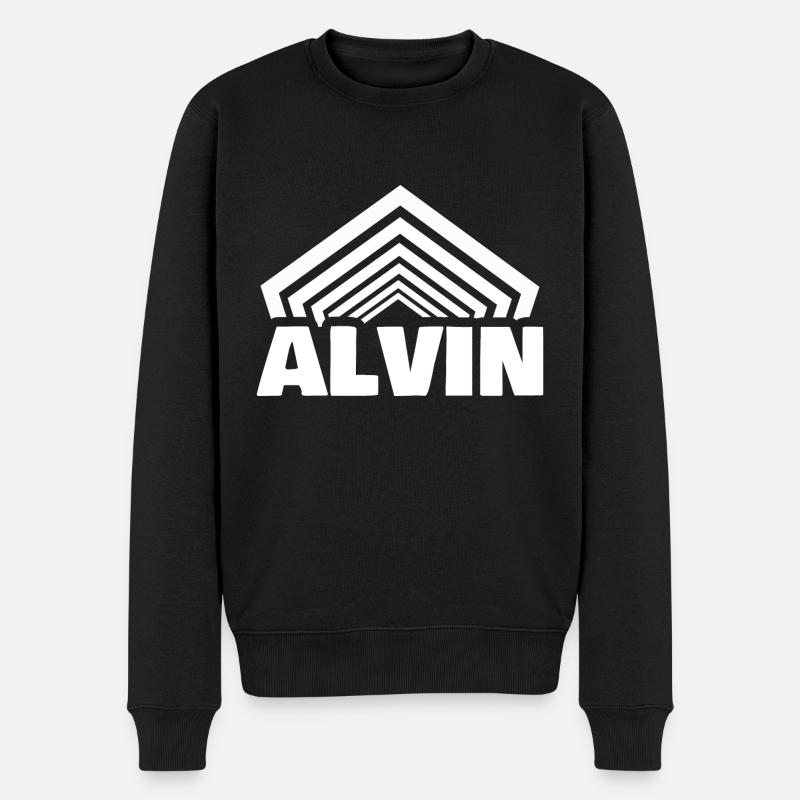 Prénom Alvin - Pull Premium bio Homme - noir