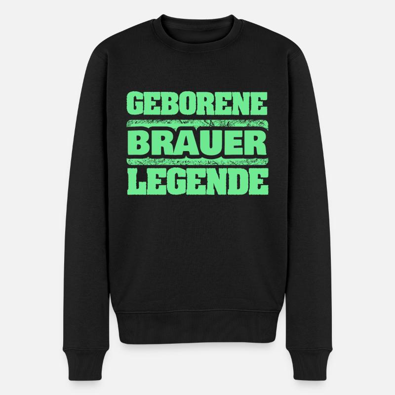 Beruf Brauer - Männer Premium Bio Pullover - Schwarz