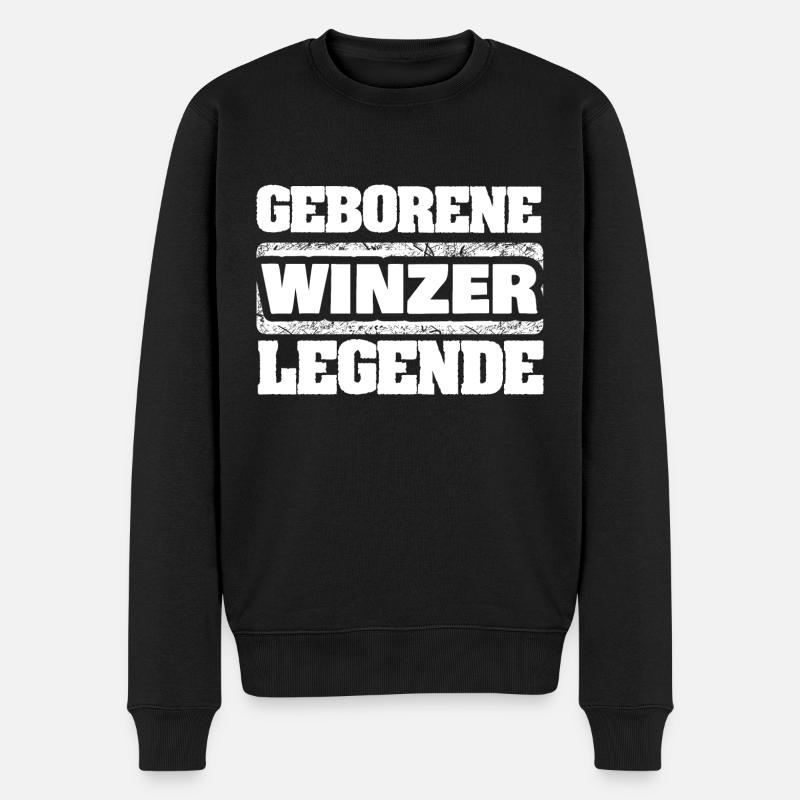 Cadeau pour les vignerons - Pull Premium bio Homme - noir