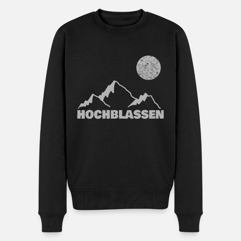 Klettern Hochblassen - Männer Premium Bio Pullover - Schwarz