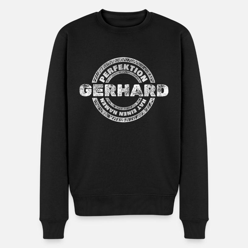 Gerhard as Gerhard - Men's Premium Organic Jumper - black