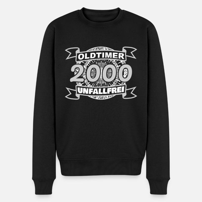 2000 2000 - Männer Premium Bio Pullover - Schwarz