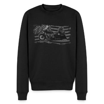 Chopper // Personnalisé // Moto - Pull Premium bio Homme - noir - Devant - Nico (187cm)