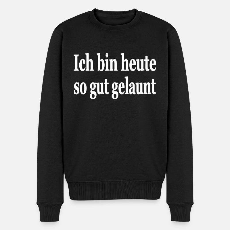 Party - Männer Premium Bio Pullover - Schwarz