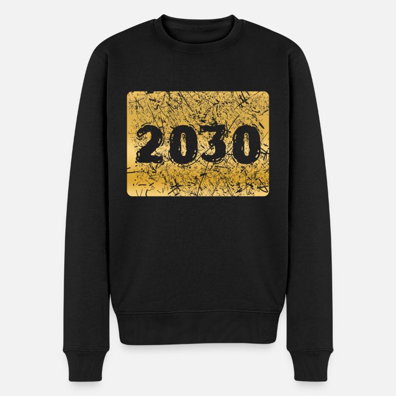 Jahr 2030 - Männer Premium Bio Pullover - Schwarz