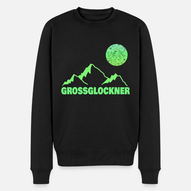 Klettern Grossglockner - Männer Premium Bio Pullover - Schwarz