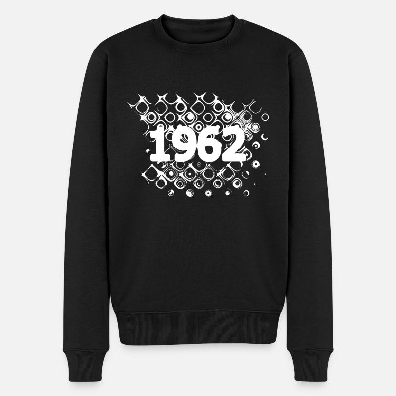 1962 - Männer Premium Bio Pullover - Schwarz