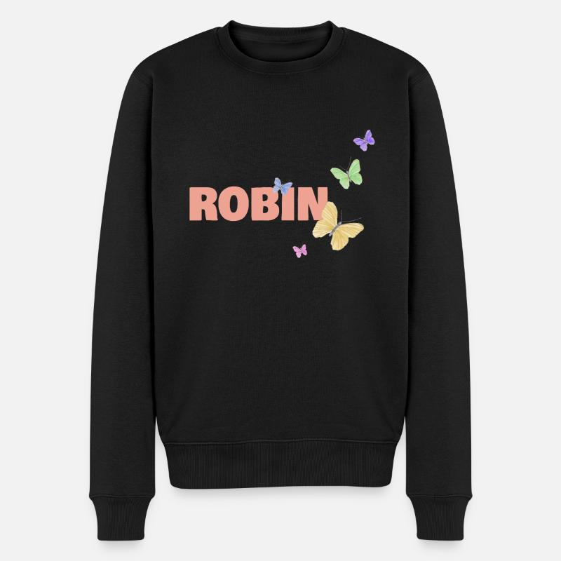 Robin Robin - Pull Premium bio Homme - noir