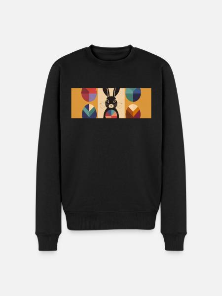 Easter Bunny No.06 - Men's Premium Organic Jumper - black