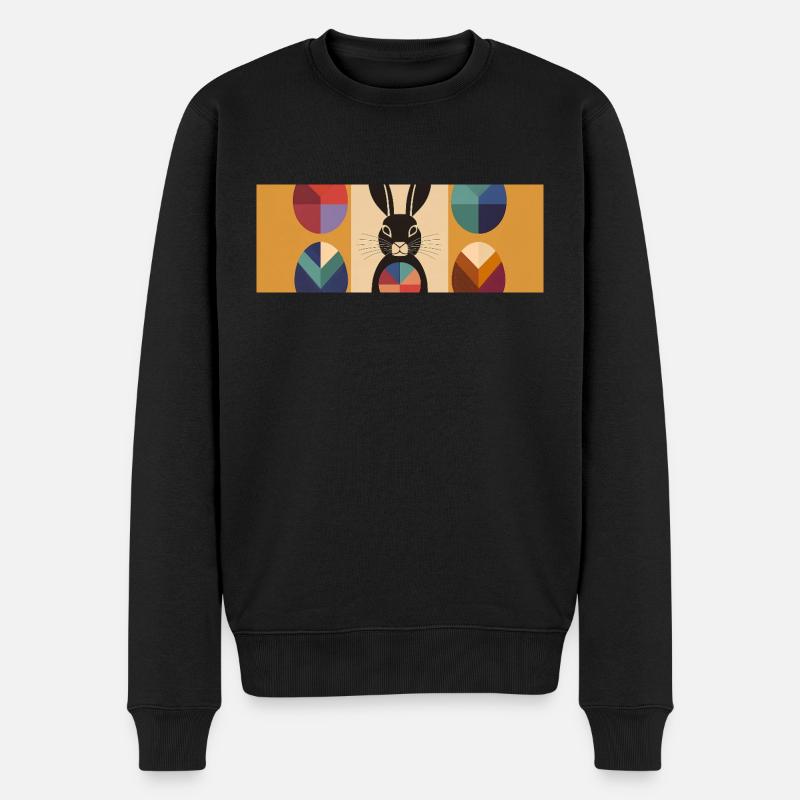 Lapin de Pâques n°06 - Pull Premium bio Homme - noir