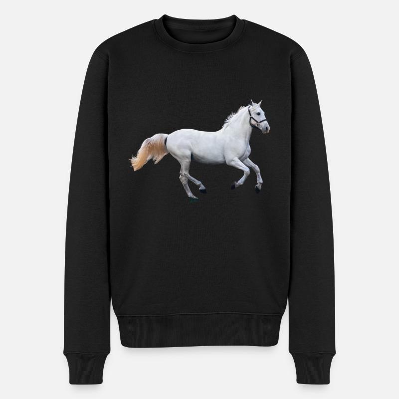 Cheval - moisissure - Pull Premium bio Homme - noir