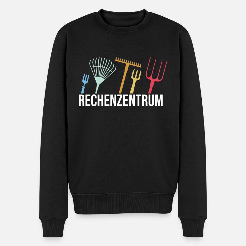 RECHENZENTRUM Gartenbau Gartenarbeiter Hobbygärtne - Männer Premium Bio Pullover - Schwarz