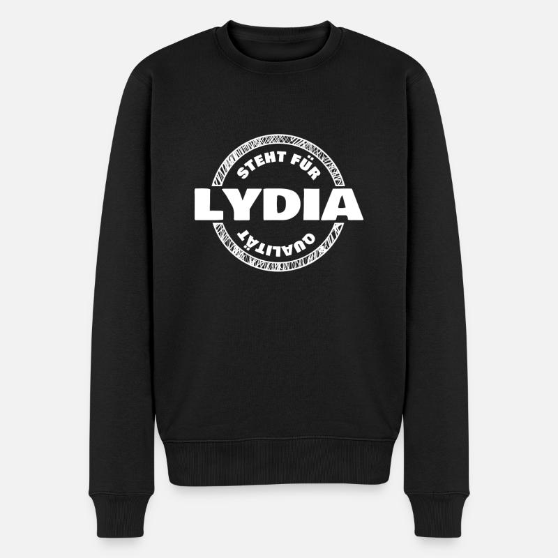 Qualität Lydia - Männer Premium Bio Pullover - Schwarz