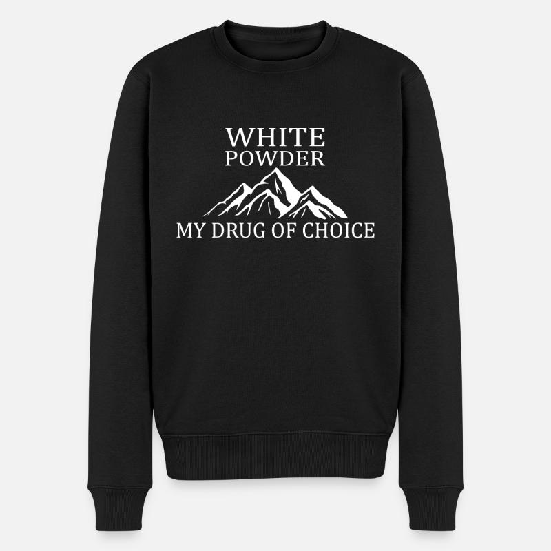 Ski Skiing Après-Ski - Pull Premium bio Homme - noir