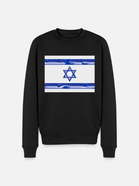 Israel - Men's Premium Organic Jumper - black