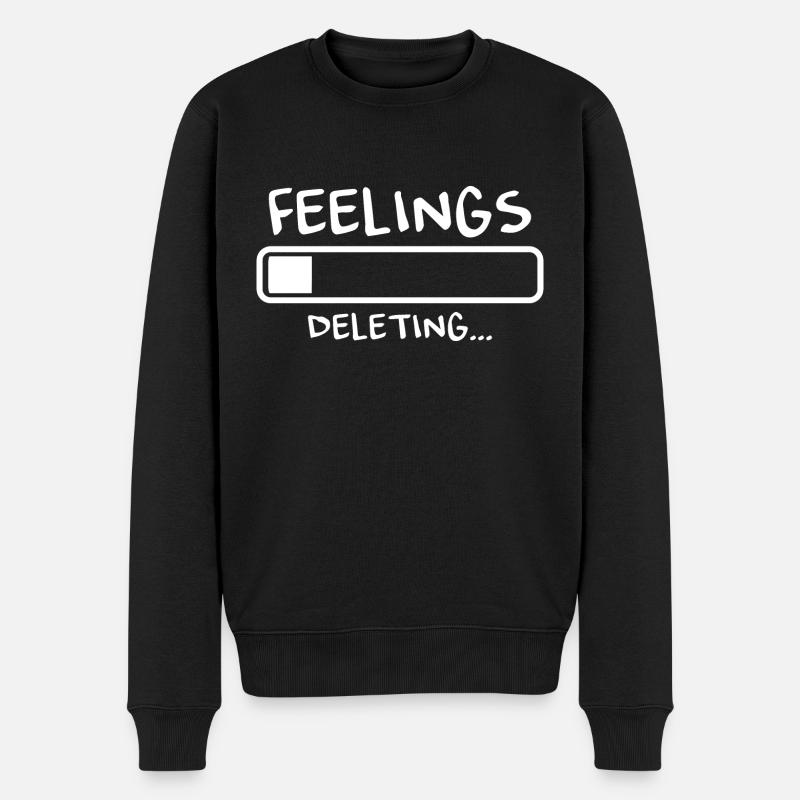 Les sentiments sont effacés - Pull Premium bio Homme - noir