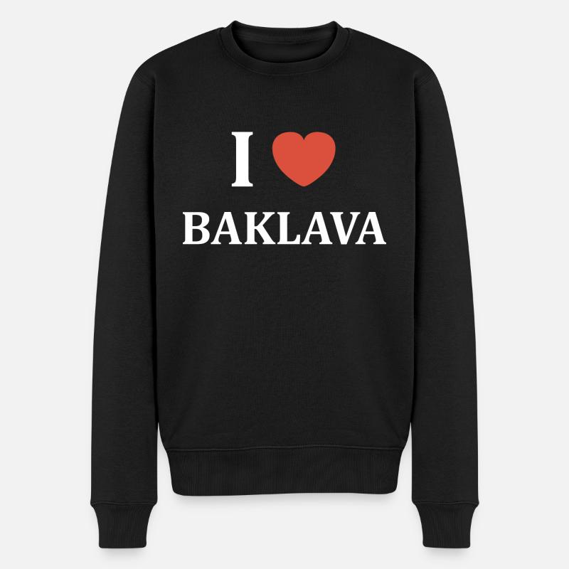 i love Baklava - Pull Premium bio Homme - noir