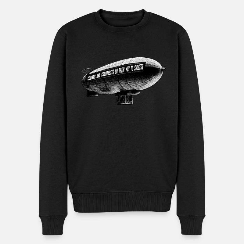 Comtes de Zeppelin - Pull Premium bio Homme - noir