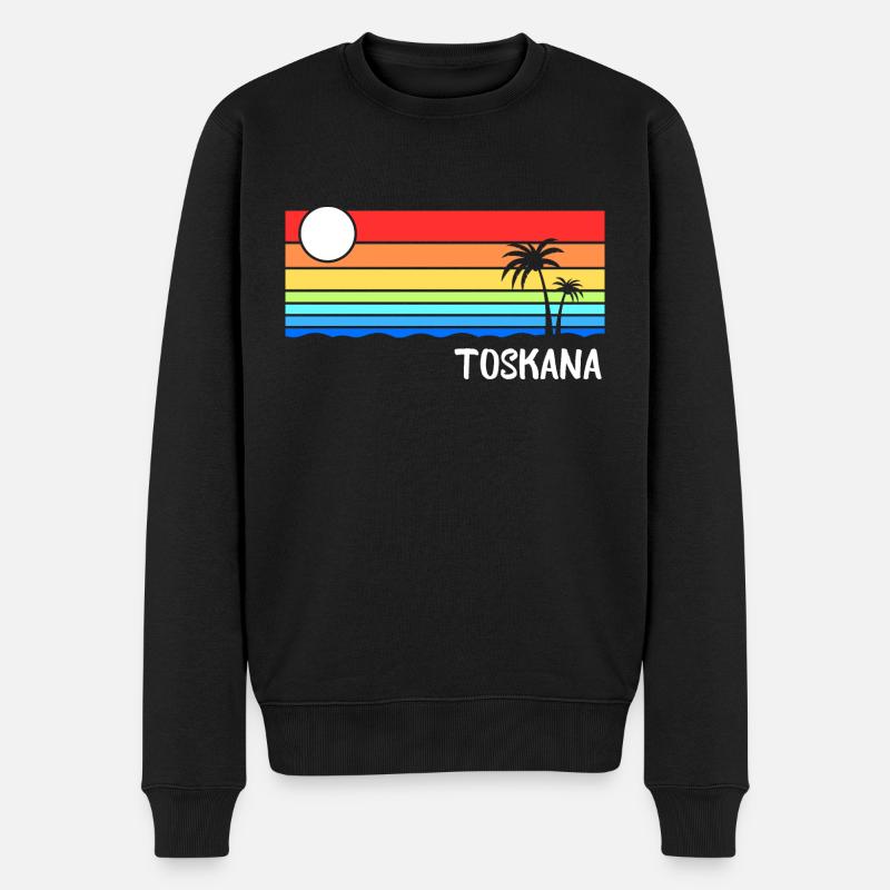 Toscane Italie Toscane Vacances Venise - Pull Premium bio Homme - noir